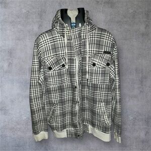Ezekiel Plaid Gray Jacket with Hood